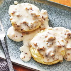 Biscuits and sausage gravy