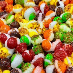Original skittles with tajin bites